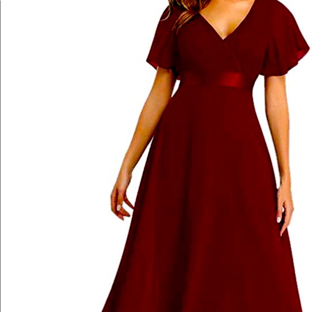 Maroon bridesmaid dress sz small